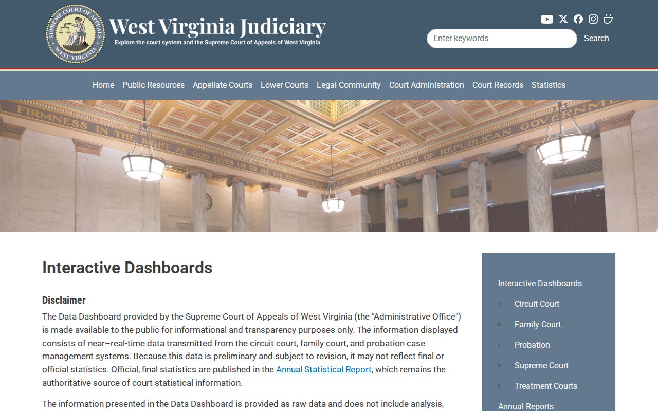Boone County traffic court statistics dashboard scope